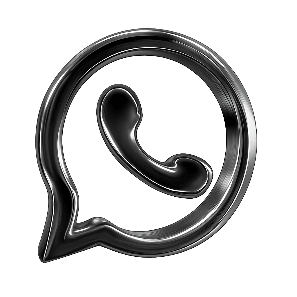 Telegram 3D Metalico